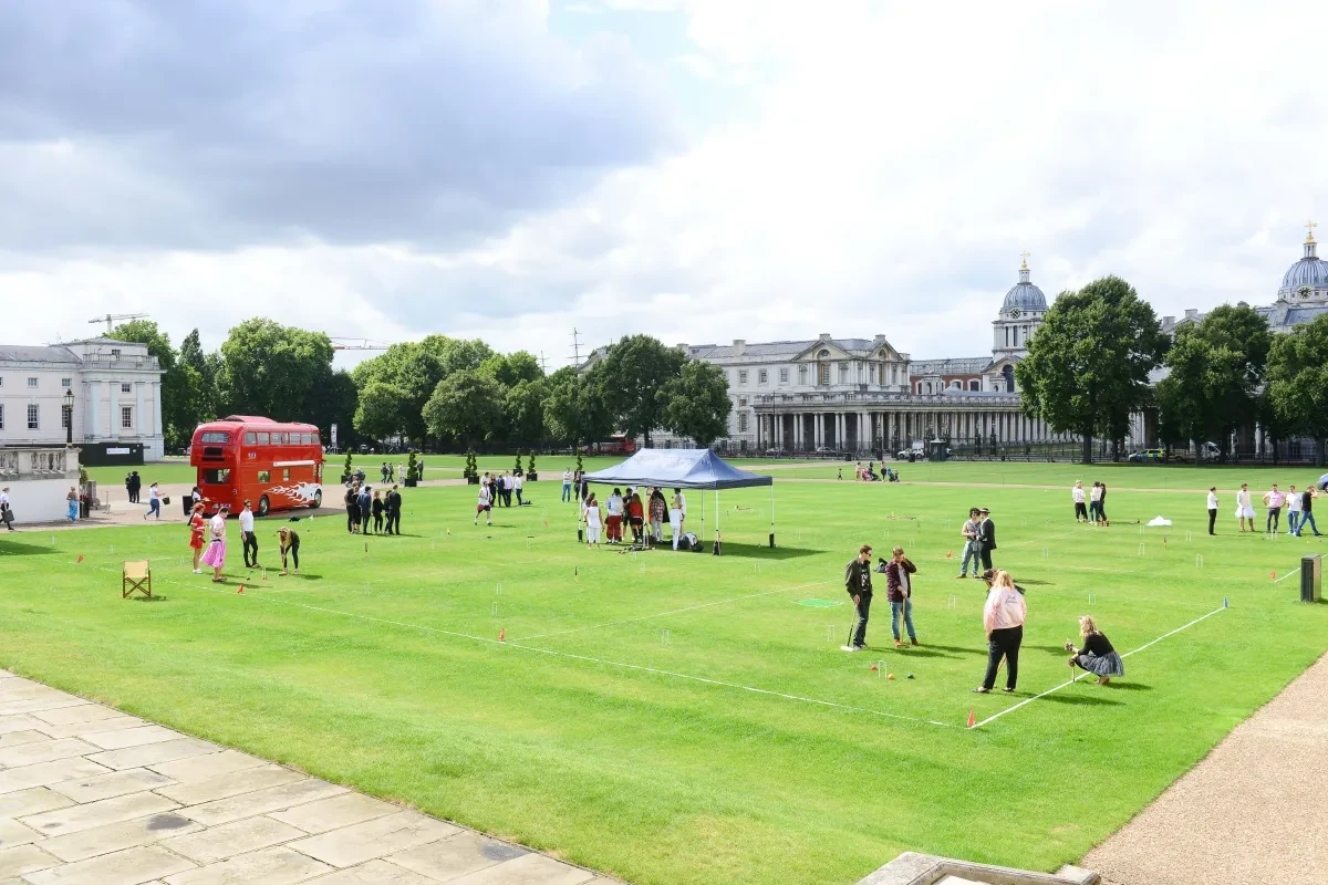 An event on the Queen's House lawn.
