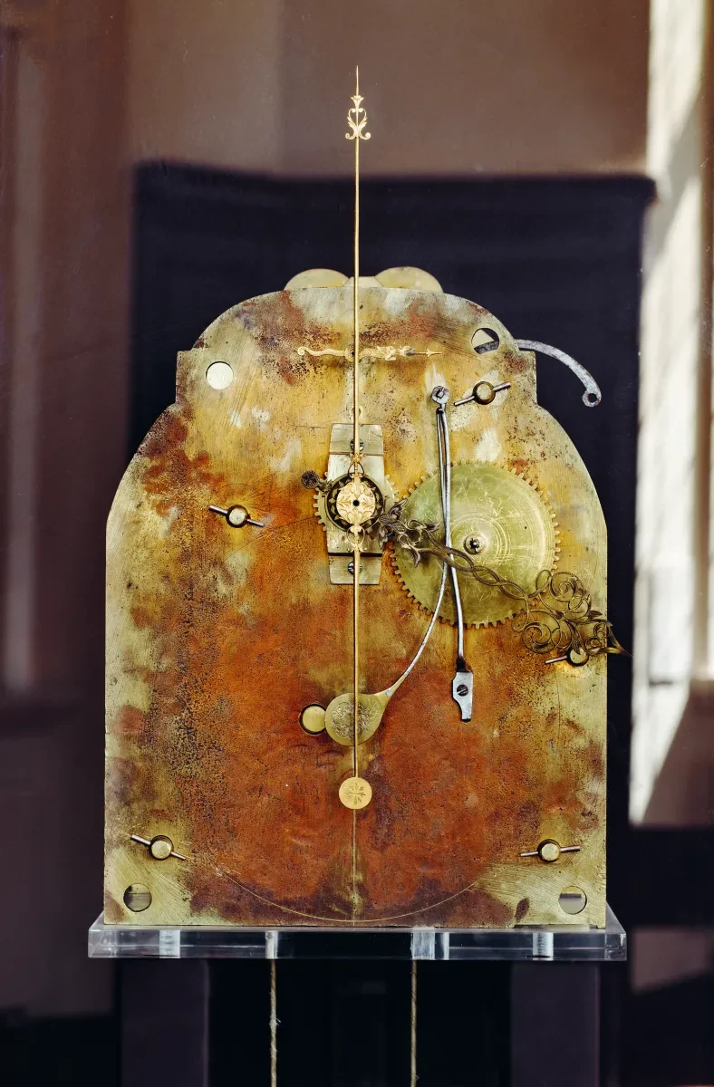 Photo of golden Tompion clock
